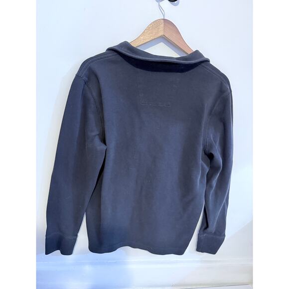 Men’s Nautica 1/4 Zip Navy Blue Long Sleeve Sweater Size Medium - Picture 2 of 6